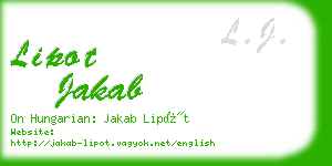 lipot jakab business card